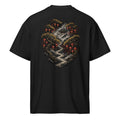 Lantern Forest Oversized Tee in black, back print