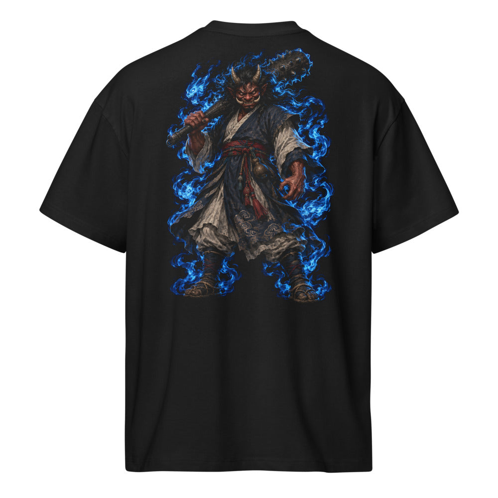 Dokkaebi Oversized Tee in black, back print
