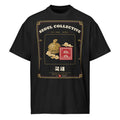 Royal Seal Heritage Tee, front: a Joseon royal seal with a turtle handle and a red stamp on a black oversized tee